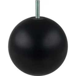 Duraline meubelpoot bol zwart Ø10 cm