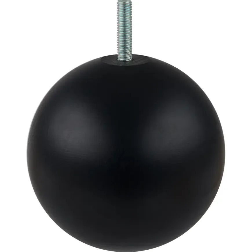 Duraline meubelpoot bol zwart Ø10 cm