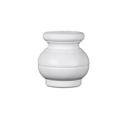 Duraline meubelpoot Lisa buikmodel zijdeglans wit 9 cm