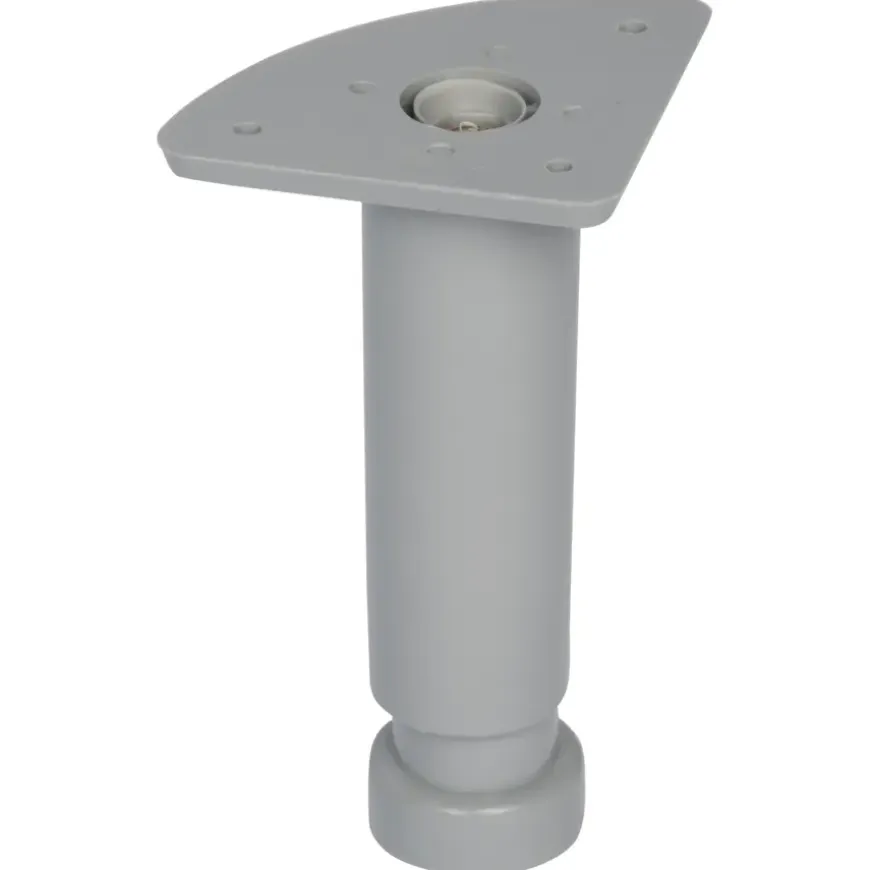 Duraline meubelpoot rond grijs Ø3,5x12x18 cm