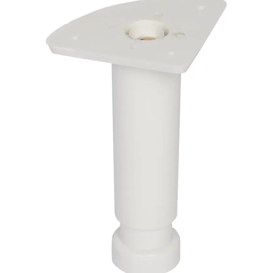 Duraline meubelpoot rond wit Ø3,5x12x18 cm