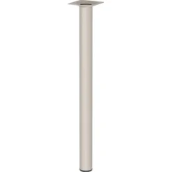 Duraline meubelpoot rond zand / beige staal Ø3x40 cm