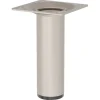 Duraline meubelpoot rond zand / beige staal Ø3x10 cm