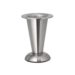 Duraline meubelpoot verstelbaar rond mat nikkel 10,3x11,3 cm