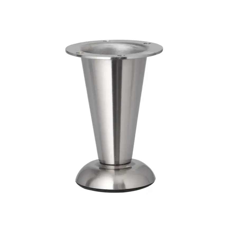 Duraline meubelpoot verstelbaar rond mat nikkel 10,3x11,3 cm