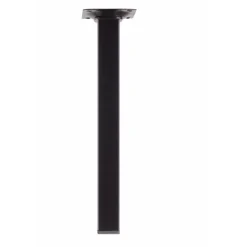 Duraline meubelpoot vierkant zwart 2,5x2,5x25 cm