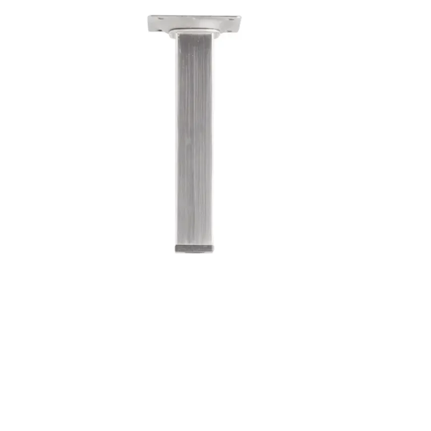 Duraline meubelpoot vierkant nikkel geborsteld 2,5x2,5x15 cm