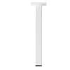 Duraline meubelpoot vierkant wit 2,5x2,5x25 cm