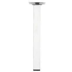 Duraline meubelpoot vierkant chroom 25x25 mm 25 cm