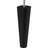 Duraline meubelpoot vierkant/rond zwart 18 cm