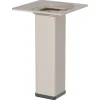 Duraline meubelpoot vierkant zand / beige staal 2,5x2,5x10 cm