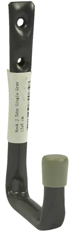 Duraline ophanghaak J-vormig enkel grijs 13x8 cm
