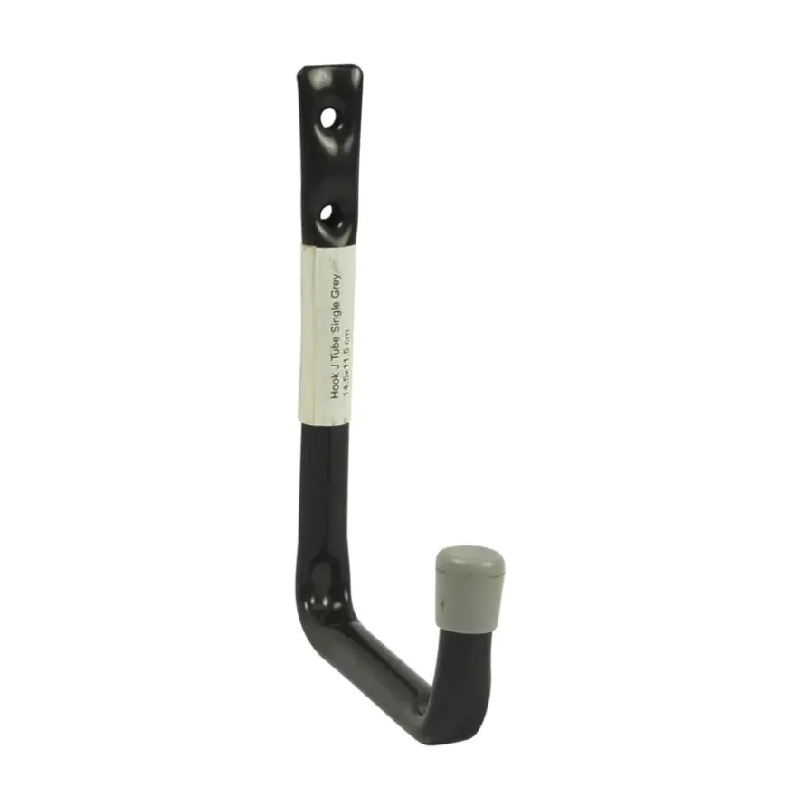 Duraline ophanghaak J-vormig enkel grijs 14,5x11,5 cm