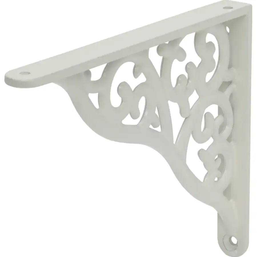Plankdragers|Plankdragers > Duraline plankdrager barok wit 19x15 cm