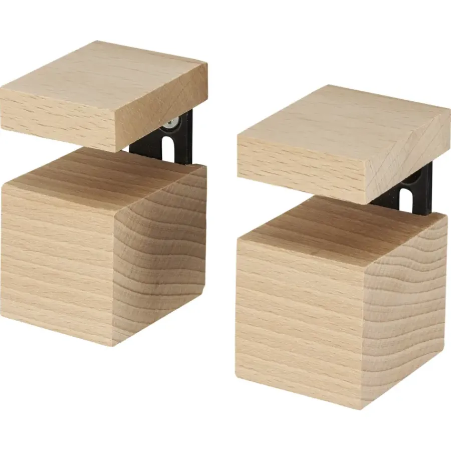 Plankdragers|Plankdragers > Duraline plankdrager clip beuken 6,3x4x4 cm