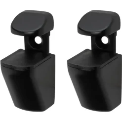 Plankdragers|Plankdragers > Duraline plankdrager clip mini mat zwart 2 stuks