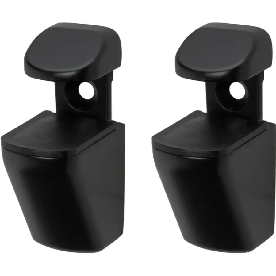 Plankdragers|Plankdragers > Duraline plankdrager clip mini mat zwart 2 stuks