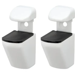 Plankdragers|Plankdragers > Duraline plankdrager clip mini wit 2 stuks