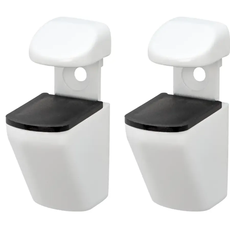Plankdragers|Plankdragers > Duraline plankdrager clip mini wit 2 stuks