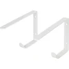 Plankdragers|Plankdragers > Duraline plankdrager haak wit 22x14,5 cm 2 stuks