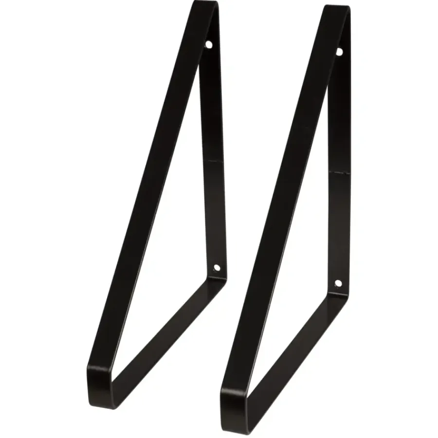 Plankdragers|Plankdragers > Duraline plankdrager metaal zwart 2 stuks