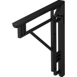 Plankdragers|Plankdragers > Duraline plankdrager model B zwart 19x19 cm
