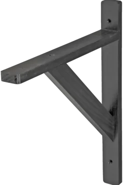 Plankdragers|Plankdragers > Geen Duraline plankdrager model 15 zwart hout 25x30 cm