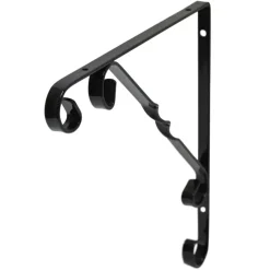 Plankdragers|Plankdragers > Geen Duraline plankdrager ornament zwart 25x25 cm