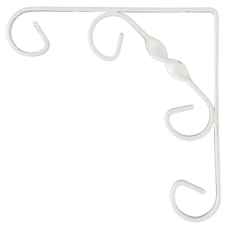 Plankdragers|Plankdragers > Geen Duraline plankdrager ornament wit 15x15 cm