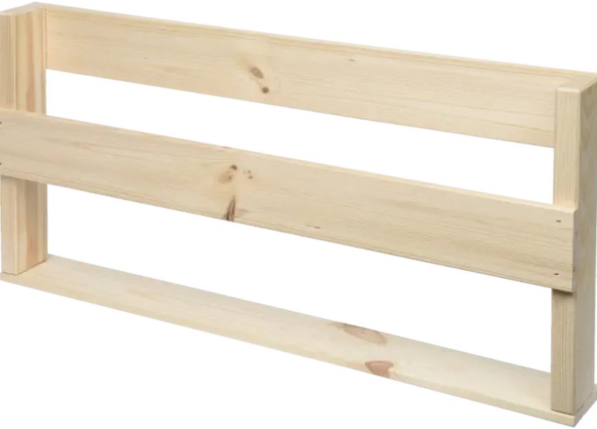 Duraline tijdschriftenrek onbehandeld vuren 29x58x7 cm (hxbxd)