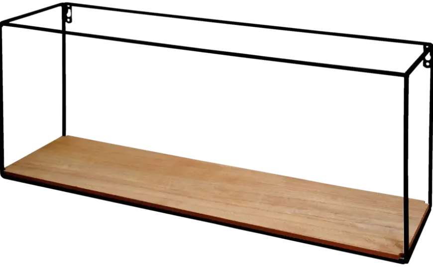 Duraline wandbox hout/zwart 60 cm
