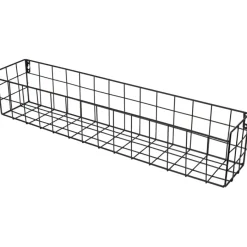 Panelen|Panelen > Duraline wandmand draadstaal mat zwart 60 x 12 x 10 cm