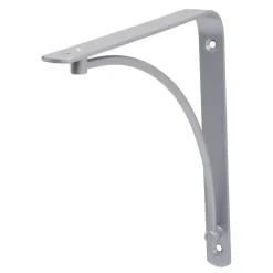 Plankdragers|Plankdragers > Duraline wandplankdrager 19,5 x 19,5 cm zilver