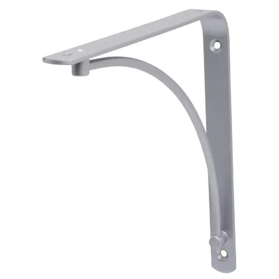 Plankdragers|Plankdragers > Duraline wandplankdrager 19,5 x 19,5 cm zilver