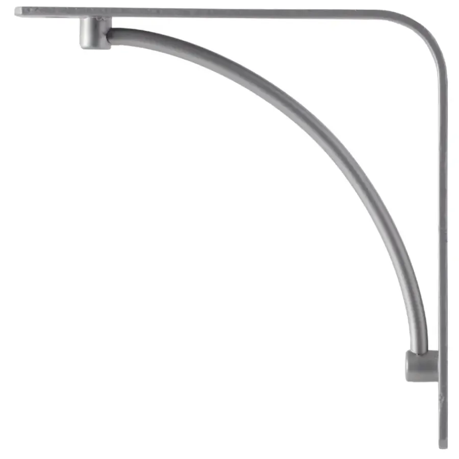 Plankdragers|Plankdragers > Duraline wandplankdrager 19,5 x 19,5 cm zilver