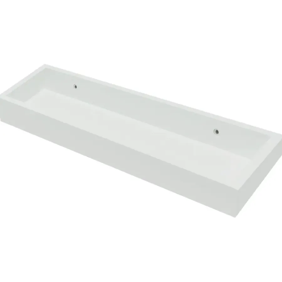 Panelen|Panelen > Duraline wandplank wit lak 40x4x15 cm