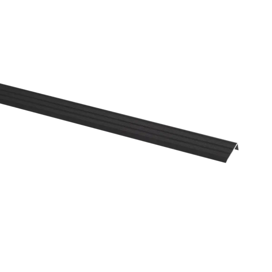 Eindprofiel Zelfklevend Zwart 116cm