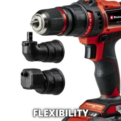 Accuboormachines|Boormachines > EINHELL 18V accuboormachine TE-CD 18/45 Li Kit incl. 2 accu's 2Ah + snellader + 22-delige boren- en bitset + koffer