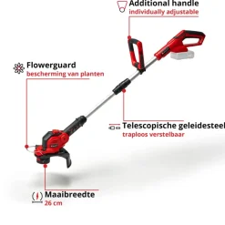 Grastrimmers > EINHELL 18V accu grastrimmer GE-CT 18/260 LI zonder accu
