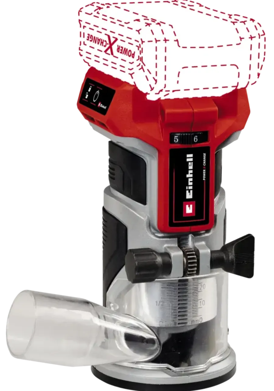 Overig Accu Gereedschap|Frees, Slijp & Schaafmachines > EINHELL 18V kantenfrees TP-ET 18 LI BL (zonder accu)