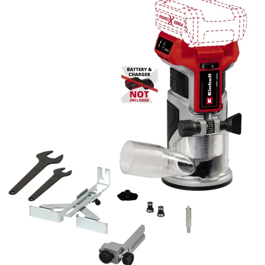 Overig Accu Gereedschap|Frees, Slijp & Schaafmachines > EINHELL 18V kantenfrees TP-ET 18 LI BL (zonder accu)