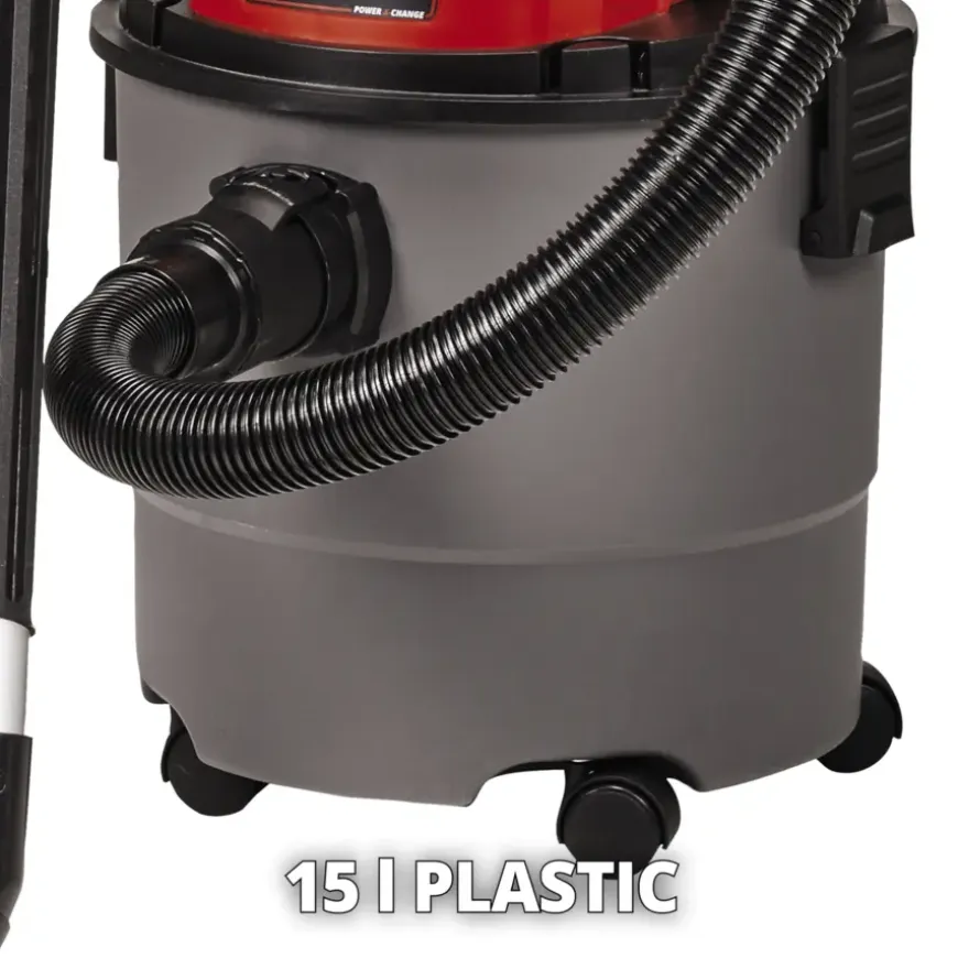 Einhell 18V nat-/droogzuiger TC-VC 18/15 Li (zonder accu)