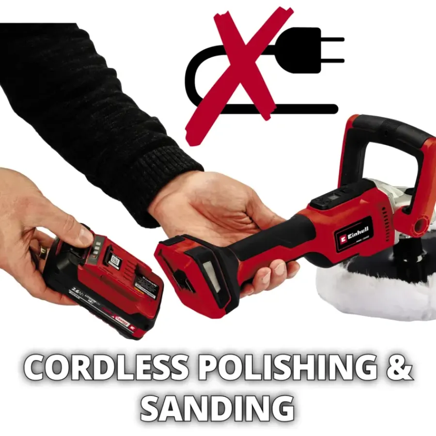 Frees, Slijp & Schaafmachines > EINHELL 18V polijst-/schuurmachine CE-CP 18/180 Li E (zonder accu)