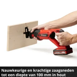 Accu Reciprozaag|Zaagmachines & -tafels > EINHELL 18V reciprozaag TE-AP 18/22 LI (zonder accu)