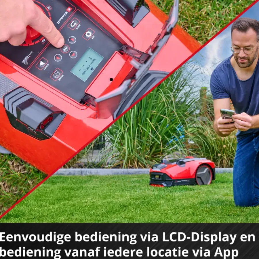 Grasmaaiers|Robotmaaiers > EINHELL 18V robotmaaier FREELEXO CAM PLUS 600 (Incl. 4.0 Ah accu + oplader)