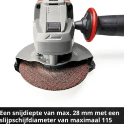 Accu Haakse Slijper|Frees, Slijp & Schaafmachines > EINHELL 18V slijptol / haakse slijper 115mm TE-AG 18/115-2 LI (zonder accu)