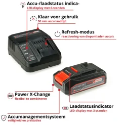 Overige Elektrisch Gereedschap Accessoires > EINHELL 18V startset accu 2.5Ah + oplader