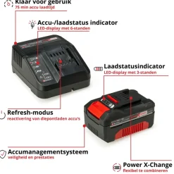 Overige Elektrisch Gereedschap Accessoires > EINHELL 18V startset accu 4.0Ah + oplader