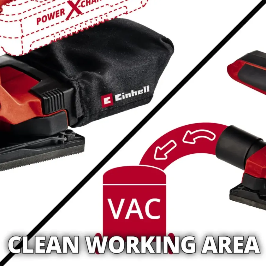 Accu Schuurmachine|Schuurmachines > EINHELL 18V vlakschuurmachine TC-OS 18/187 LI (zonder accu)