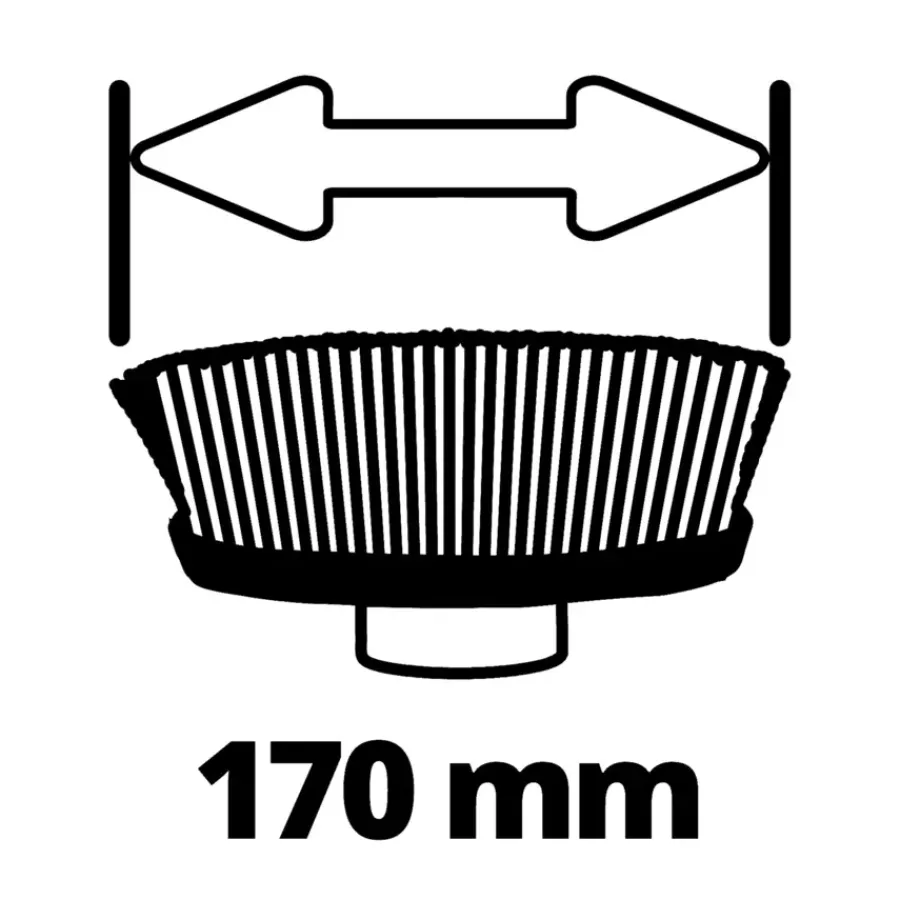Overige Elektrisch Gereedschap Accessoires > EINHELL zachte borstel 170/40 - Ø170mm tbv de Picobella oppervlaktereiniger
